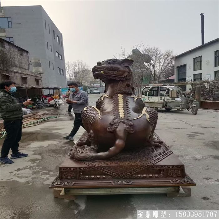 神兽铜雕塑  (1)